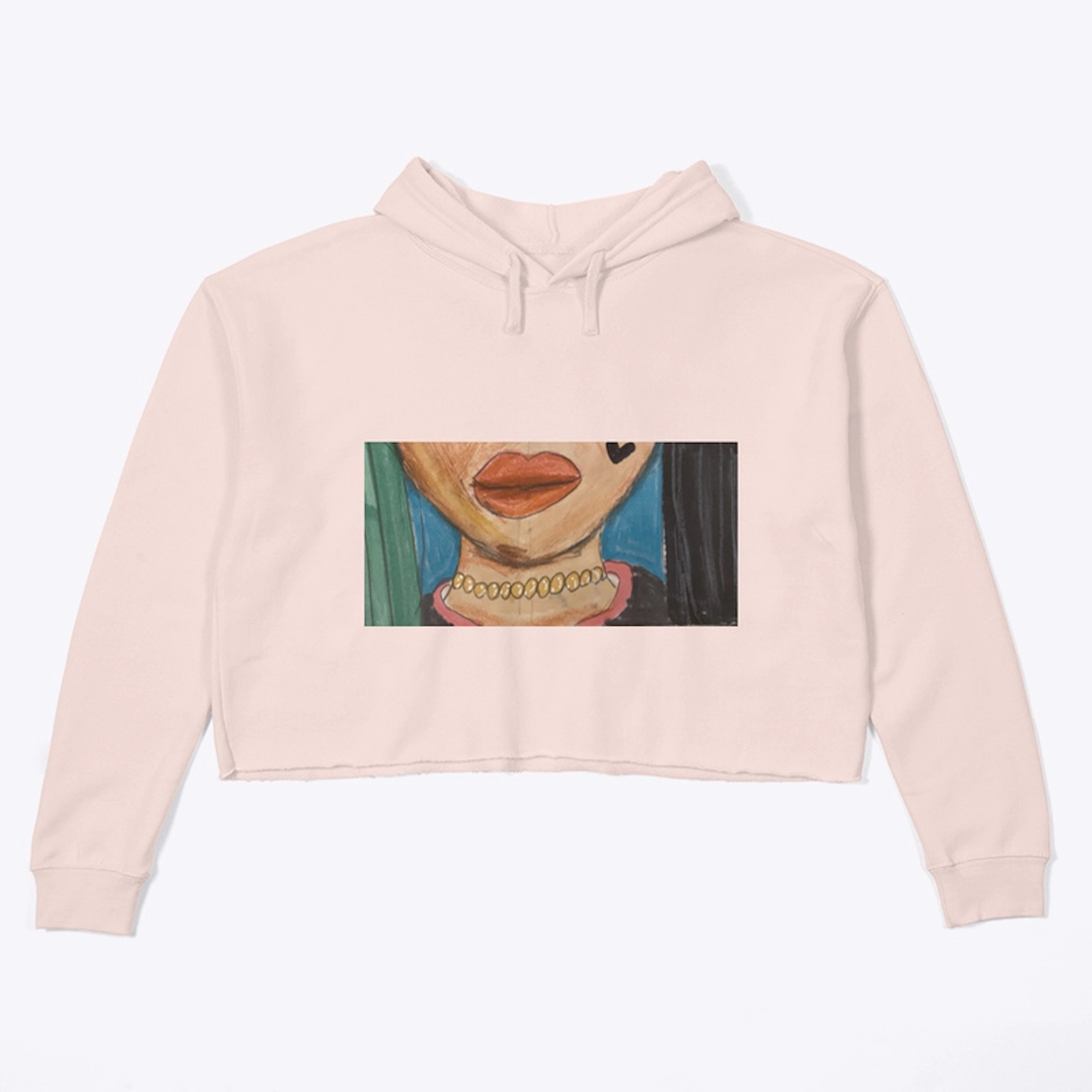 She’s Munchy cropped hoodie 