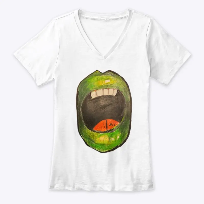 Kuchsabishii Ladies V Neck Tee